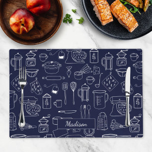 Modern Farmhouse Kitchen Cooking Utensils Placemat