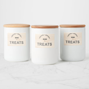 Modern Farmhouse Pet Food Container Label   Custom