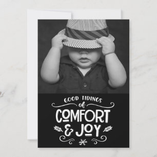 Modern Farmhouse Photo on Black Gingham Christmas