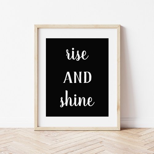 Modern Farmhouse Rise and Shine Print