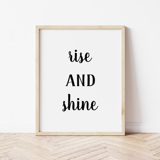 Modern Farmhouse Rise and Shine Print (Creator Uploaded)