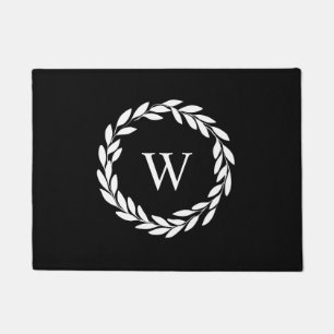 Modern Farmhouse Style Chic Monogrammed Doormat