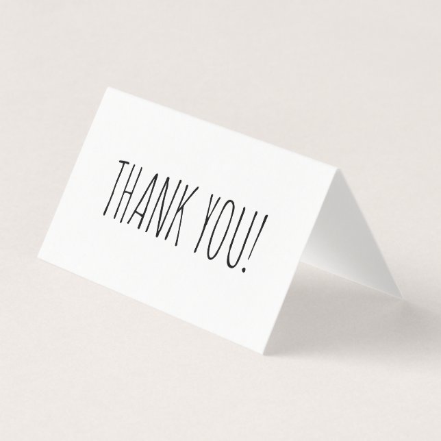 Modern Farmhouse Style Font Thank You (Front)