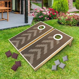Modern Farmhouse Tribal Geometric Cornhole Set
