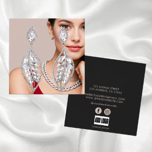 Modern Fashion Jewelry Business Logo Display Card