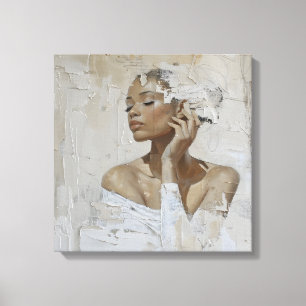 Modern Fashion Portrait Painting Canvas Art