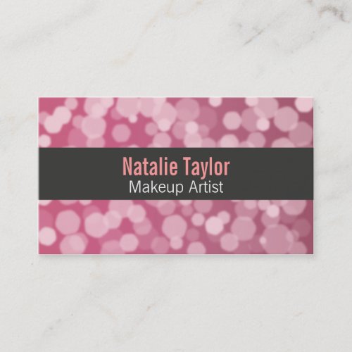 Modern, Fashion, Stylish, Ruby, Makeup Artist Business Card