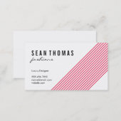 Modern Fashions | Diagonal (red) Business Card (Front/Back)