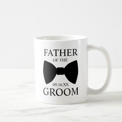Modern Father of the Groom Bowtie Coffee Mug