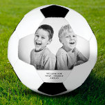 Modern Father`s day Custom Photo Soccer Ball<br><div class="desc">Modern Father`s day Custom Photo Soccer Ball. Photo soccer ball with a love message and names. Personalize it with your photo and names. A perfect gift for a dad or a new dad on a father`s day,  Christmas or a birthday gift.</div>