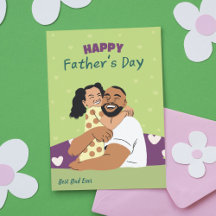 Modern Father’s Day Greenery Illustration Design