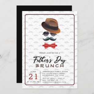 Modern Father's Day Brunch Invitation