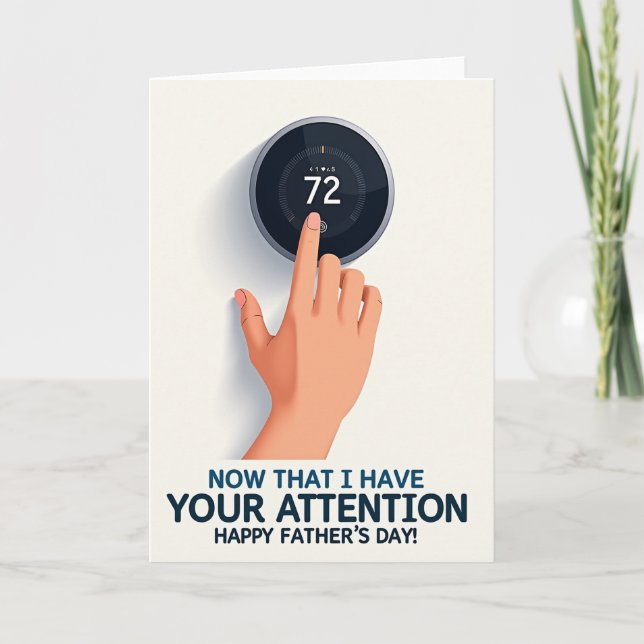 Modern Fathers Day Comfort Card (Front)