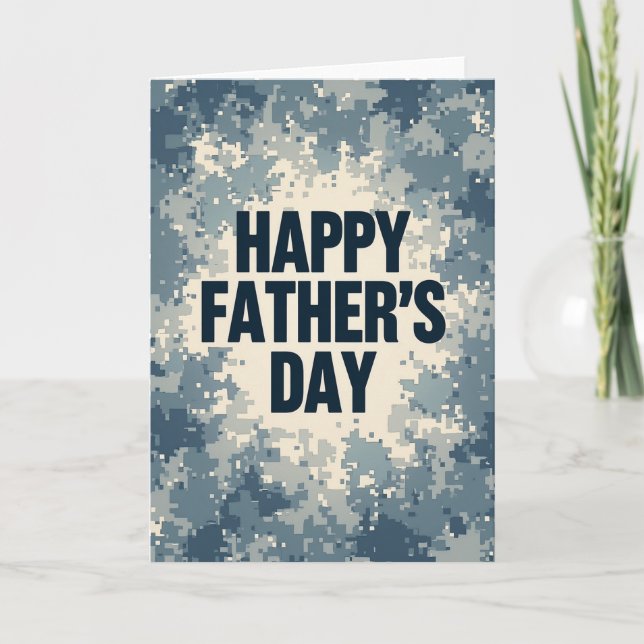 Modern Fathers Day Design Card (Front)