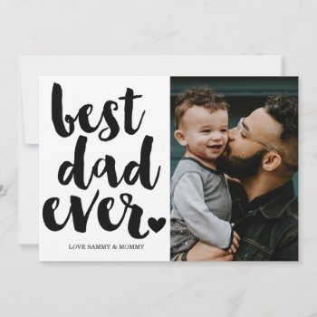Modern Father's Day Photo Card by antiquechandelier at Zazzle