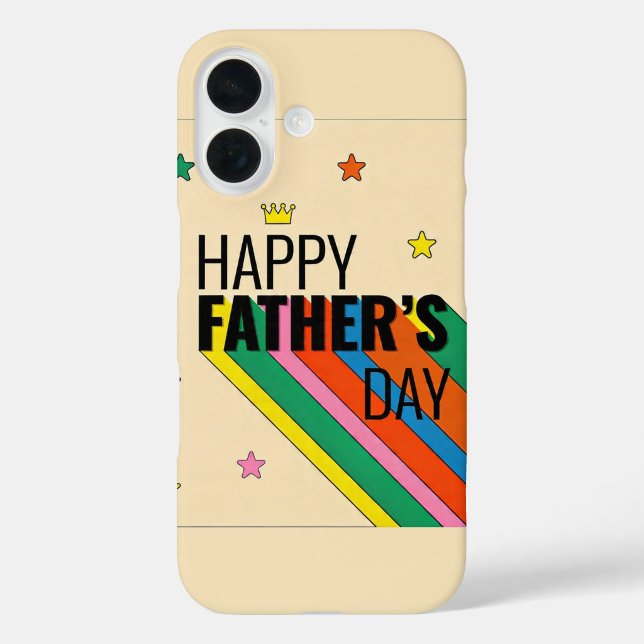 Modern Father's Day Star Design Case   ("Happy Father's Day Phone Case")