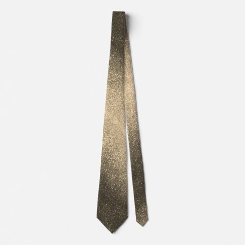 Modern Fathers Day Wedding Gold Glitter Sparkles Neck Tie