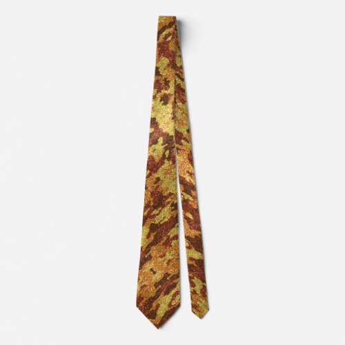 Modern Fathers Day Wedding Gold Glitter Sparkles Neck Tie