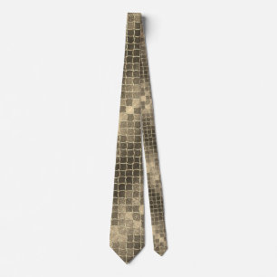 Modern Father's Day Wedding Gold Glitter Sparkles Neck Tie