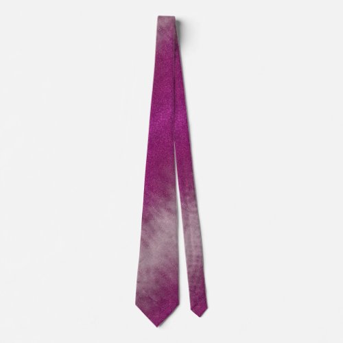 Modern Fathers Day Wedding Pink Glitter Sparkles Neck Tie