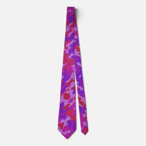 Modern Fathers Day Wedding Pink Glitter Sparkles Neck Tie