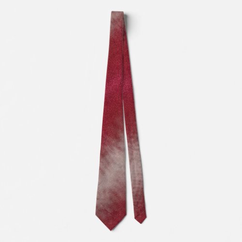 Modern Fathers Day Wedding Red Glitter Sparkles Neck Tie