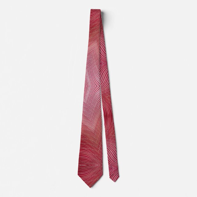 Modern Father's Day Wedding Red Glitter Sparkles Neck Tie (Front)