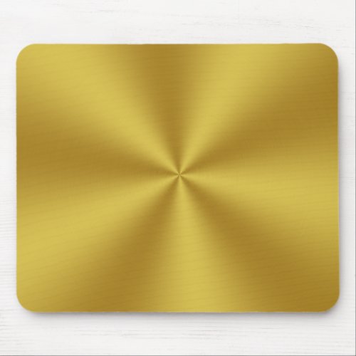 Modern Faux Brushed Gold Mouse Pad