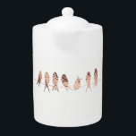 Modern Faux Copper Birds on A Wire | Teapot<br><div class="desc">This modern and simple copper birds on a wire design that fits into several home decor styles including modern farmhouse, bohemian and is also perfect for the beach and cottage home. The birds are solid with a copper fill. Mix and match with other products from my Farmhouse Living Store including...</div>