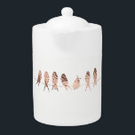 Modern Faux Copper Birds on A Wire | Teapot<br><div class="desc">This modern and simple copper birds on a wire design that fits into several home decor styles including modern farmhouse, bohemian and is also perfect for the beach and cottage home. The birds are solid with a copper fill. Mix and match with other products from my Farmhouse Living Store including...</div>