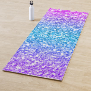 Modern Faux Glitter Ombre Yoga Mat