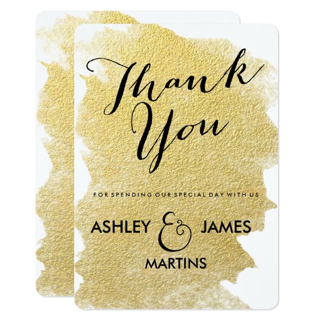 MODERN FAUX GOLD CARD