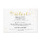 Modern Faux Gold Foil Glamour Information Card