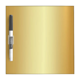 Modern Faux Gold Glamour Template Elegant Trendy Dry Erase Board