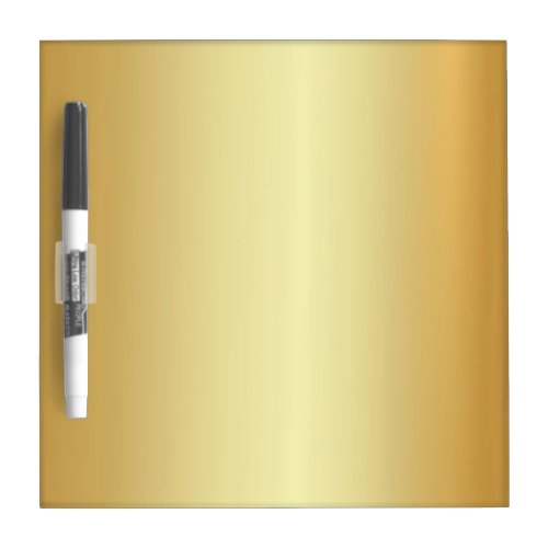 Modern Faux Gold Glamour Template Elegant Trendy Dry Erase Board
