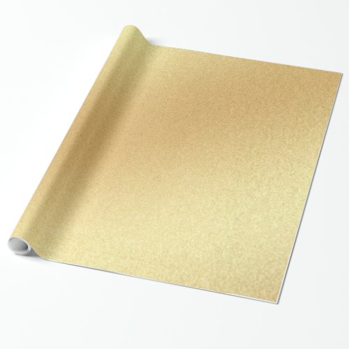 Modern Faux Gold Glitter Golden Elegant Glossy Wrapping Paper