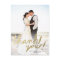 Modern Faux Gold Photo Thank You Postcard