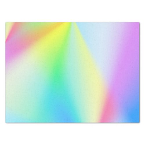 Modern faux iridescent pastel rainbow colors tissue paper