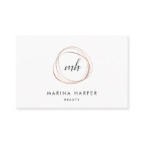Modern Faux Rose Gold Abstract Business Card Modern Faux Rose Gold Abstract Business Card