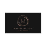 Modern Faux Rose Gold Abstract Business Card Modern Faux Rose Gold Abstract Business Card