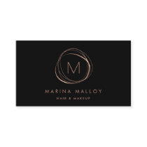 Modern Faux Rose Gold Abstract Business Card Modern Faux Rose Gold Abstract Business Card