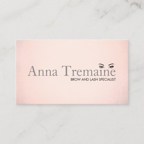 Modern Faux Rose Gold Foil Beauty Salon Business Card