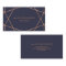 Modern Faux Rose Gold Geometric on Midnight Blue