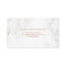 Modern Faux Rose Gold Geometric on White Marble