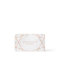Modern Faux Rose Gold Geometric on White Marble
