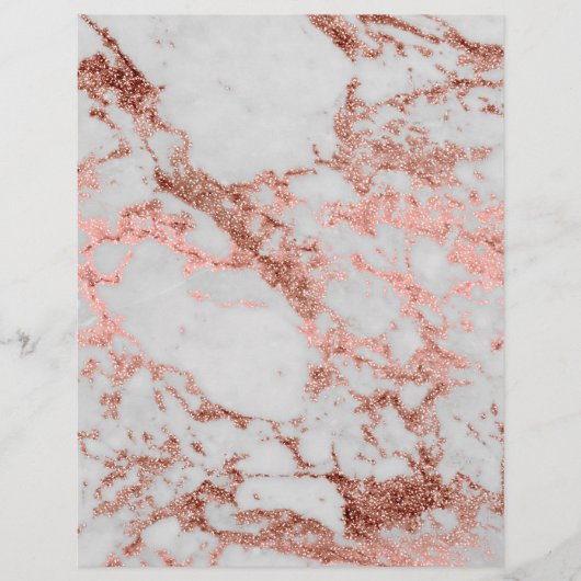 Modern faux rose gold glitter marble texture image (Front)