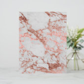 Modern faux rose gold glitter marble texture image (Standing Front)