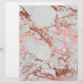 Modern faux rose gold glitter marble texture image (Front/Back)