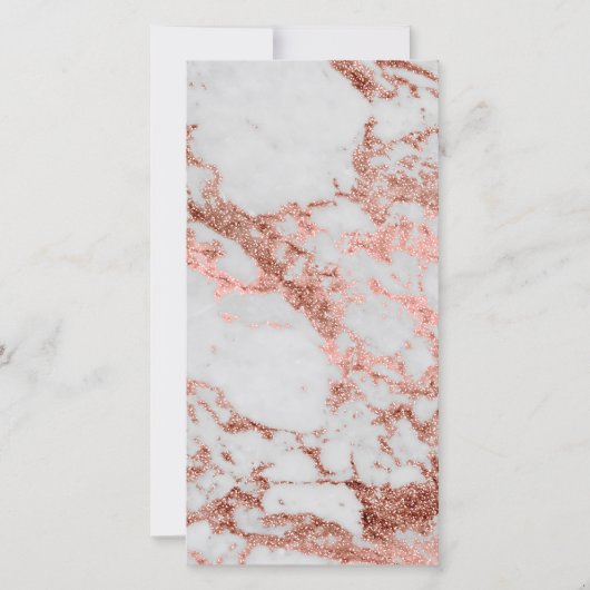 Modern faux rose gold glitter marble texture image (Front)