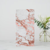 Modern faux rose gold glitter marble texture image (Standing Front)